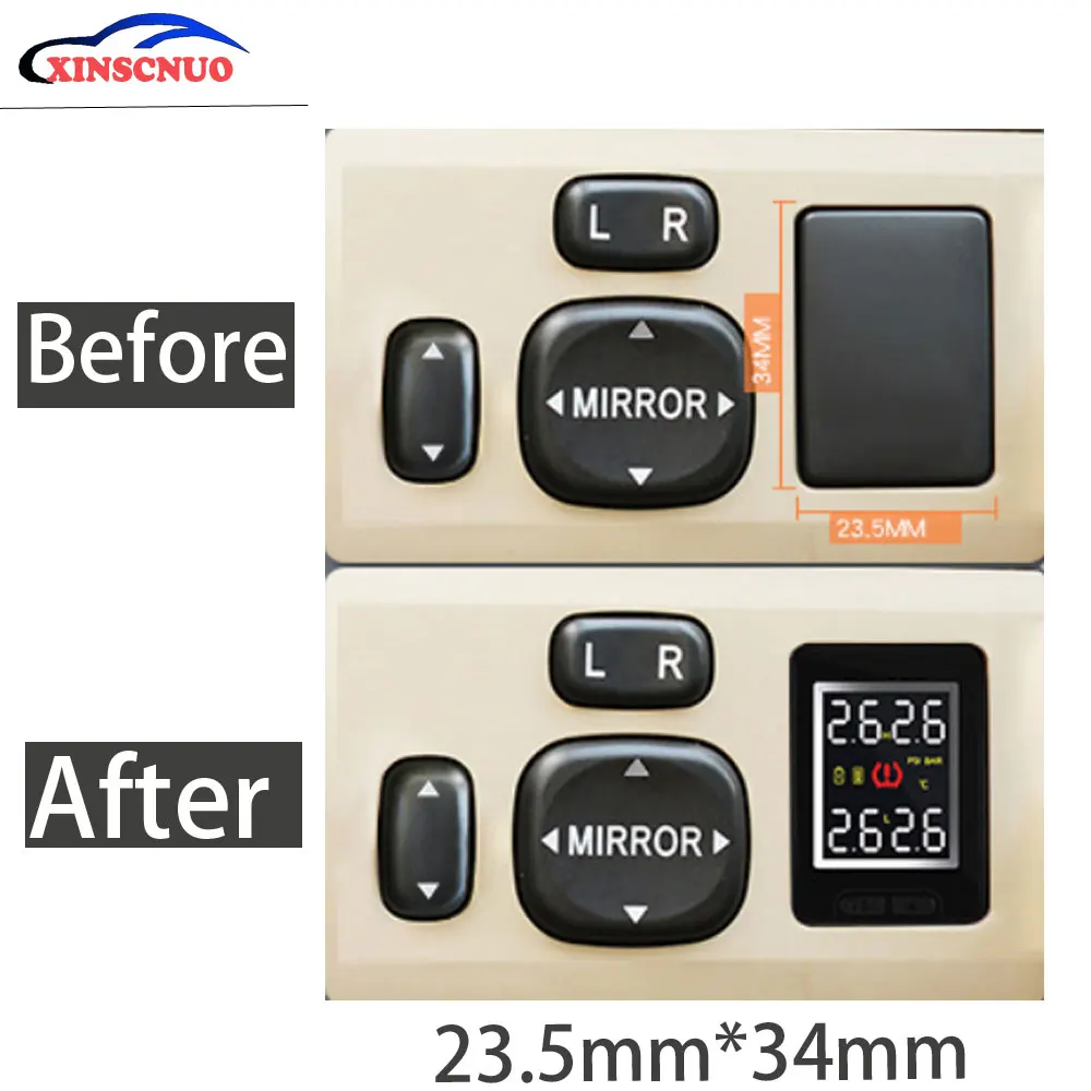 Smart Car TPMS Tire Pressure Monitor System For Toyota Corolla With 4 Sensors Wireless Alarm Systems LCD Display | Автомобили и