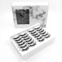 24 pairs wholesale luxury 5d mink strips 25mm mink lashes super fluffy 25mm mink eyelashes