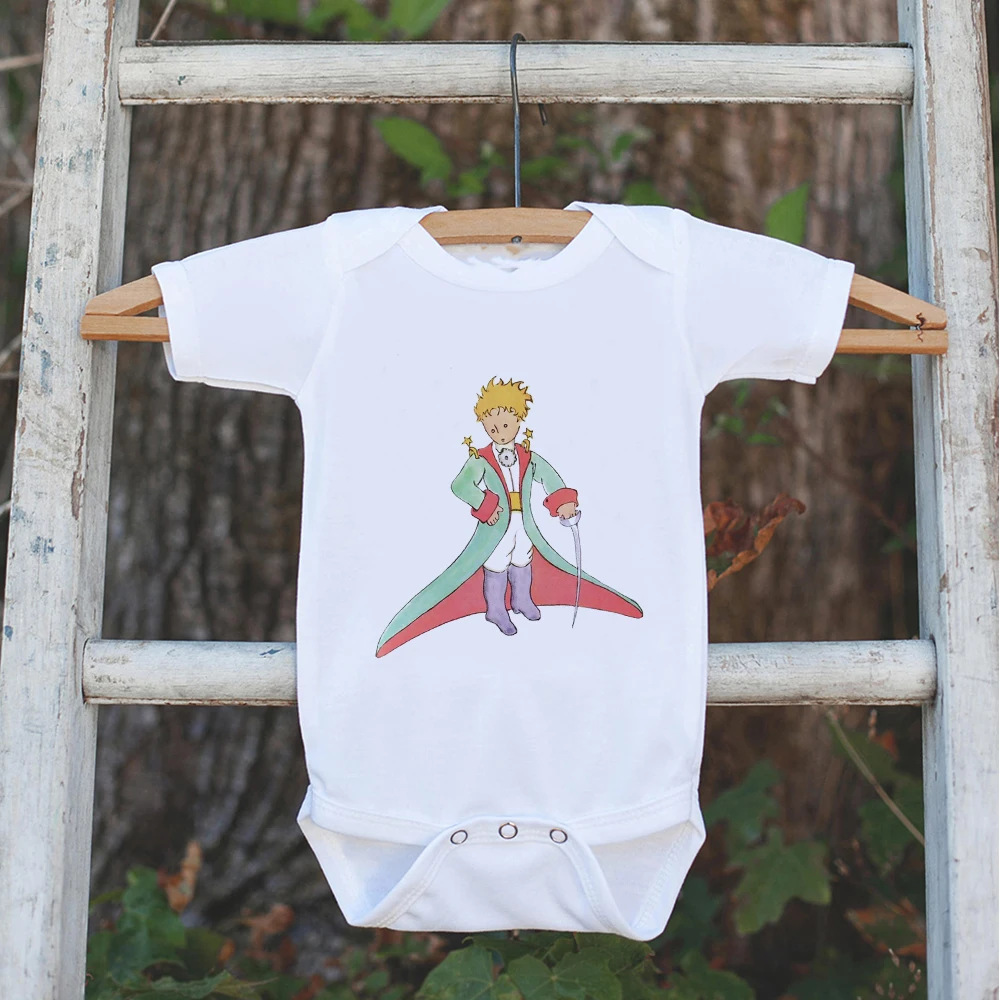 

Spain Aesthetic Newborn Infant Baby Girl Boy Ribbed Bodysuit Le Petit Prince Print One-Pieces Jumpsuit Baby Girl Clothes Summer