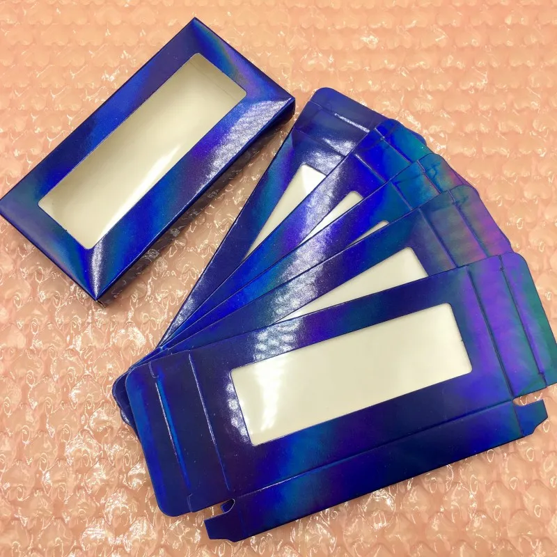 Holographic 02 Быстрая рождественские Ресницы упаковка 50 шт./лот 100 шт./лот для 27 мм 25 мм норковые ресницы коробка - Цвет: Holographic 02