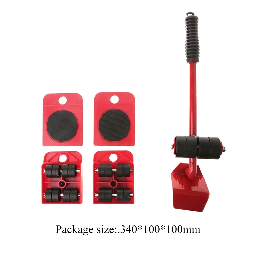 

5pcs Labor Saving Furniture Moving Transport Set Practical Durable Multi-functional Classic Lifter Tool for Heavy Object