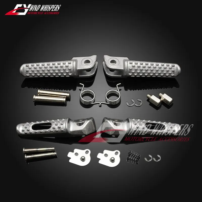 Серебристые передние и задние подножки мотоцикла для Honda CBR600 RR F4 F4i F5 VFR800 CBR900 CBR925 954