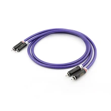 Pair VAN DEN HUL MC SILVER IT 65G RCA Plug DIY interconnect audio cable Custom Vinshle