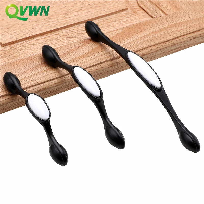 Кремово белая фурнитура для гардероба QVWN керамические ручки в старинном стиле