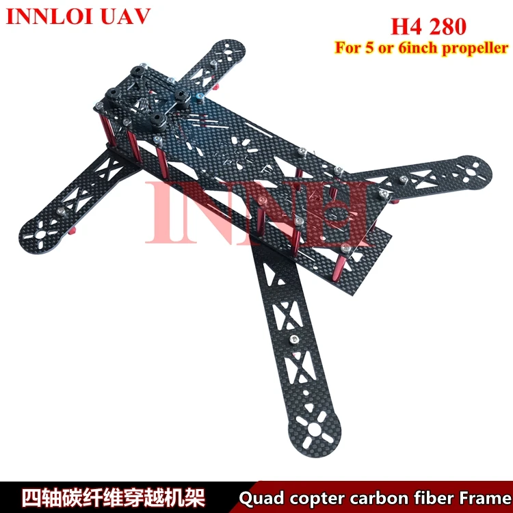 DIY 280 Alien FPV cross racing Mini Carbon Fiber Frame and Accessories Freestyle Quad рама вертолета для Multi Rotor Racing