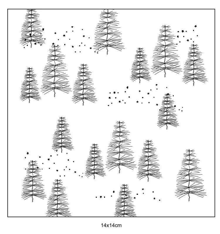 Рождественская елка для скрапбукинга Прозрачная силиконовая резина сделай сам
