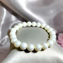 Cream/milk Color Shell Pearl Bracelet for Women 6mm/8mm/10mm size