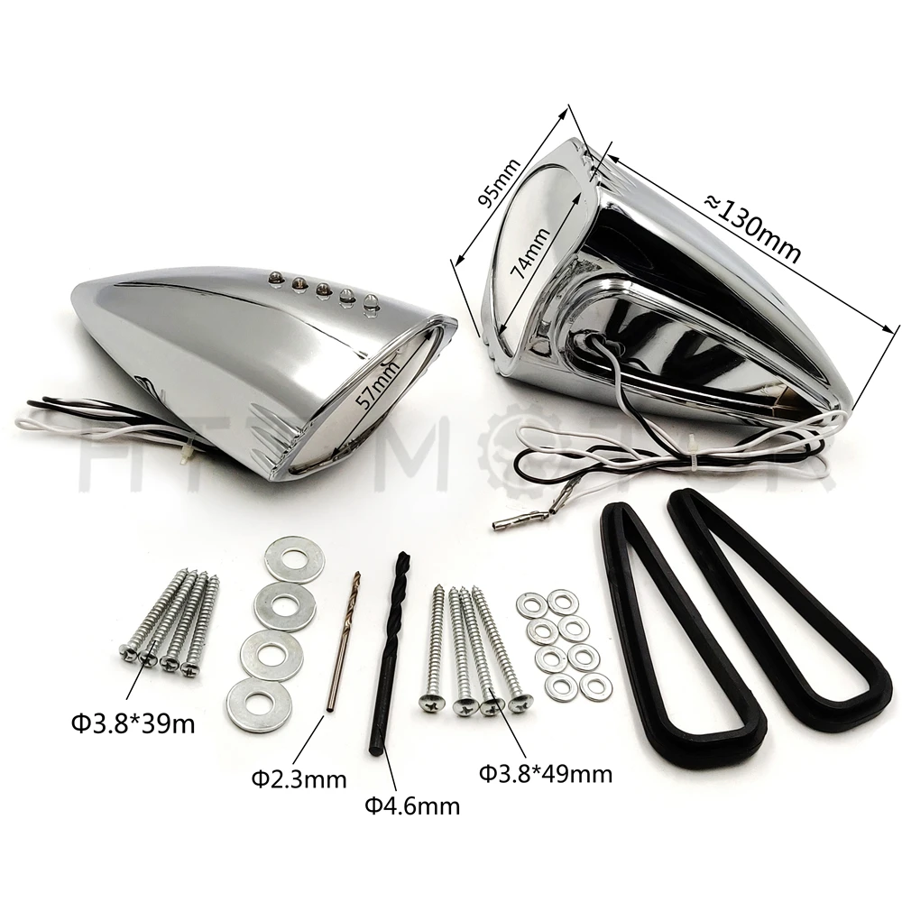 Хром свинья корректировщик 2 зеркала корректировщиков зеркало комплект