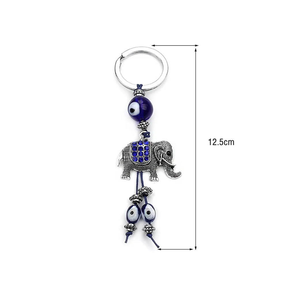 Новинка модные подвески в виде слона глаза амулет автомобильный брелок