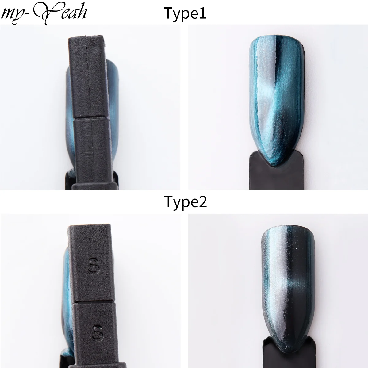 my-Yeah Dual End Nail Art 3D Magical Gel Polish Cat Eye Effect Strong Magnetic Magnet Stick Manicure Tool
