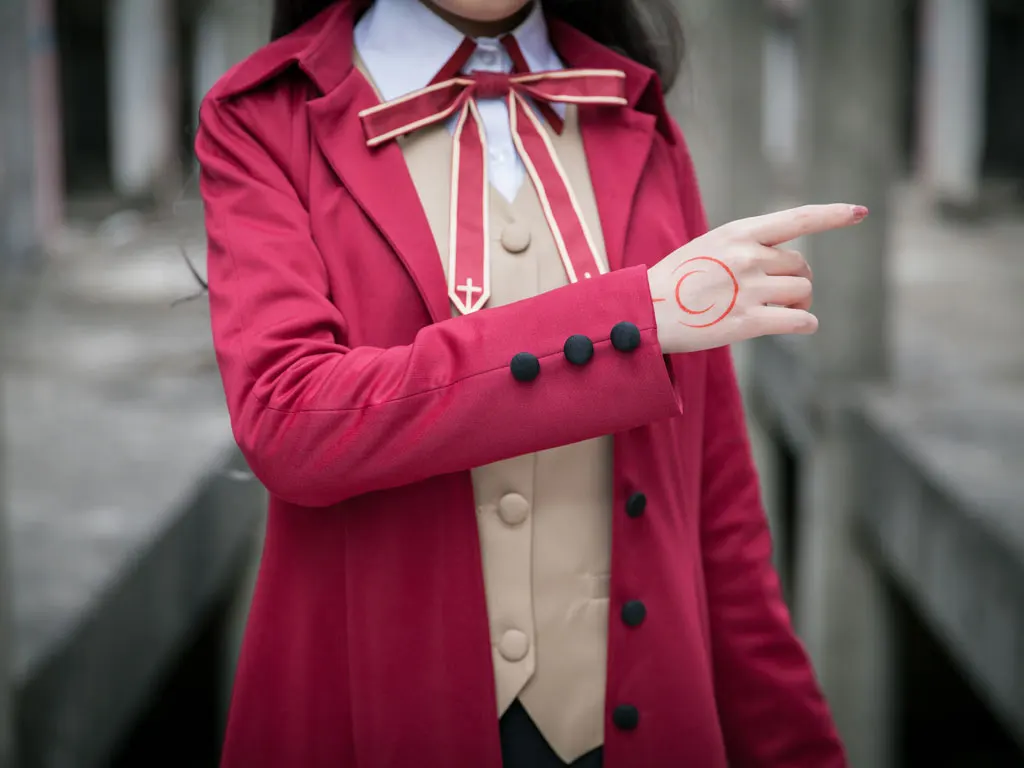 Fate Stay Night tohsaka Rin Косплей женская одежда костюм на Хэллоуин
