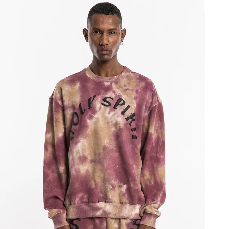 

Men Women Hoodies Kanye West Hoodie High Quality Terry Cotton HOLY SPIRIT SUNDAY SERVICE Sweatshirts Tie Dye Pullovers Season