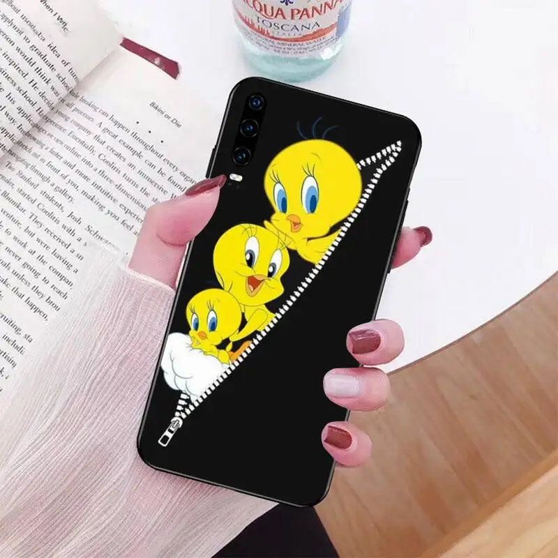 Черный чехол для телефона PENGHUWAN из ТПУ твида Huawei P30 P20 Mate 20 Pro Lite Smart Y9 prime 2019|Бамперы|