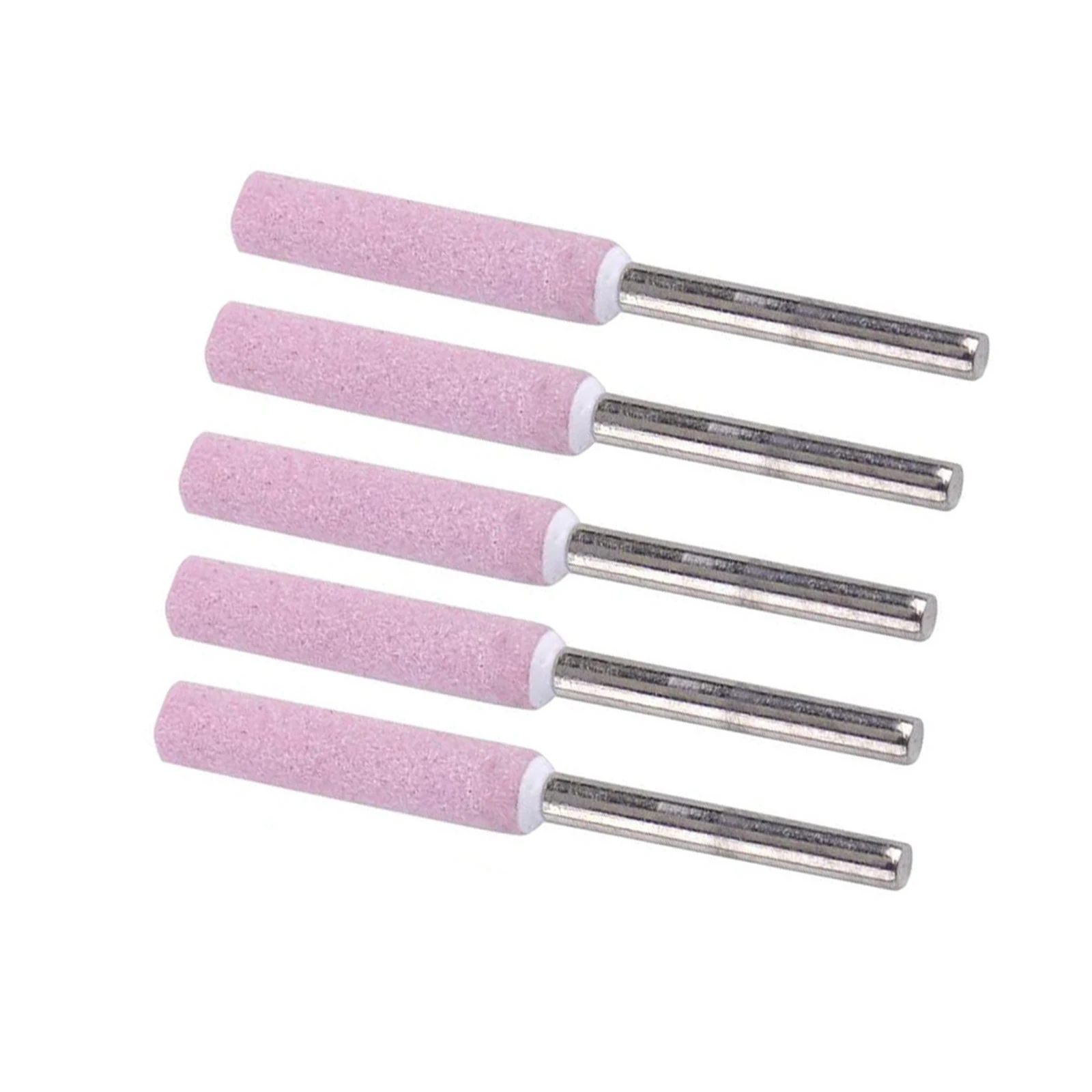 

5pcs/lot Diamond Coated Cylindrical Burr 4.0mm Ceramic File Chain Grinding Sharpener Stone Sharpening Carving Grinding Tools