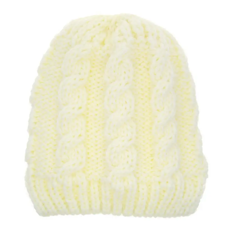 Зимняя Вязаная Детская шапка-ушанка вязаная шапка для малышей милые шапки