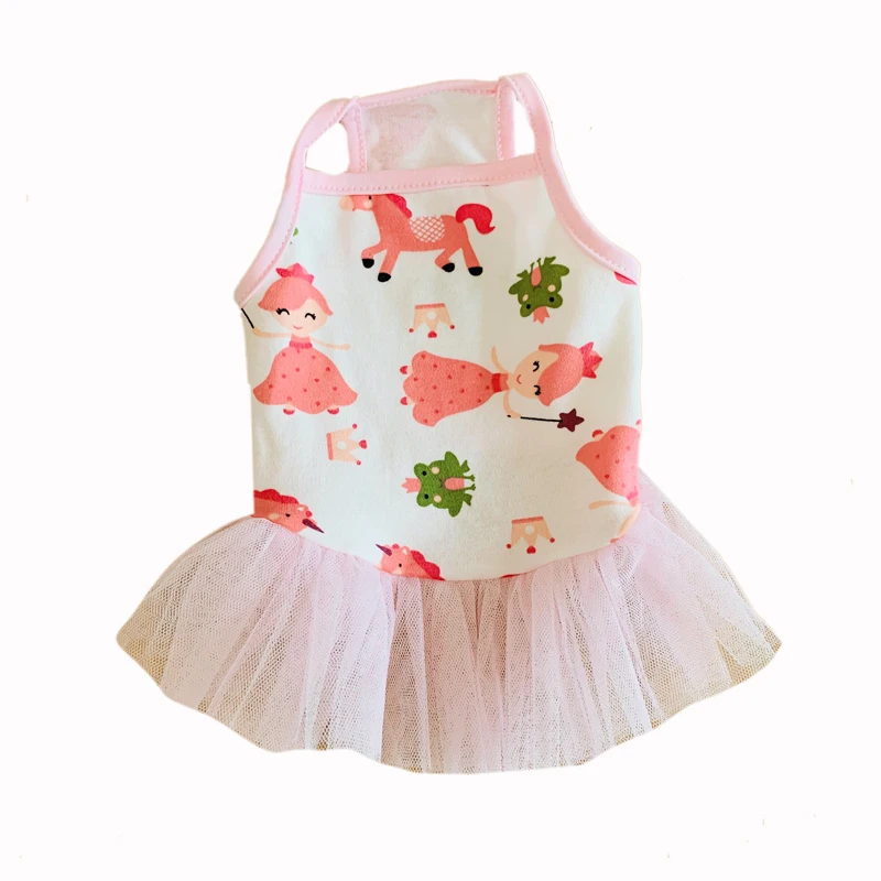 

Summer Dog Dress Cat Puppy Vest Skirt Dresses Tutu Princess Costume Small Dog Clothing Pomeranian Poodle Bichon Schnauzer Outfit