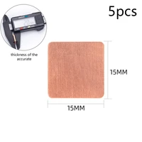 5pcs copper heat sink thermal pad for laptop ic chipset gpu cpu 20x20x0 30 50 81 01 21 5mm
