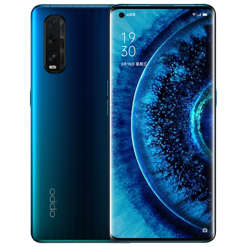 Оригинальный смартфон Oppo Find X2 телефон со сканером отпечатков пальцев 48 МП Snapdragon