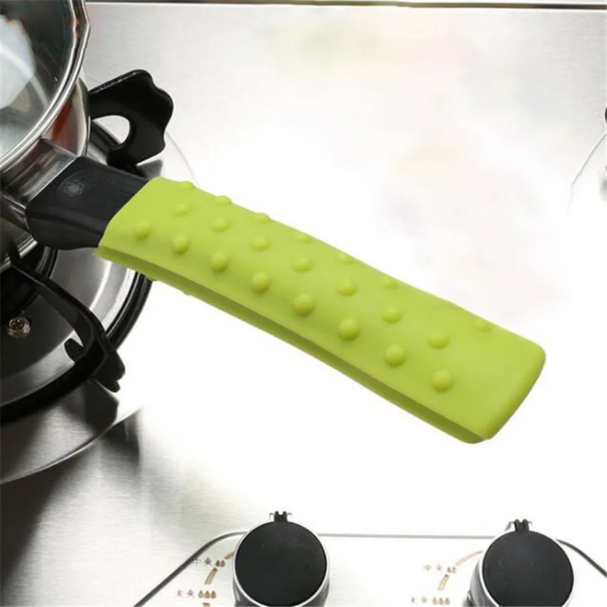 1 шт. жаропрочные силиконовые изоляционными рукоятками крышка с защитой от