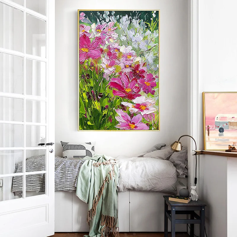 

painting by numbers art paint by number Hand-painted abstract colorful oil painting flower home corridor decorative painting