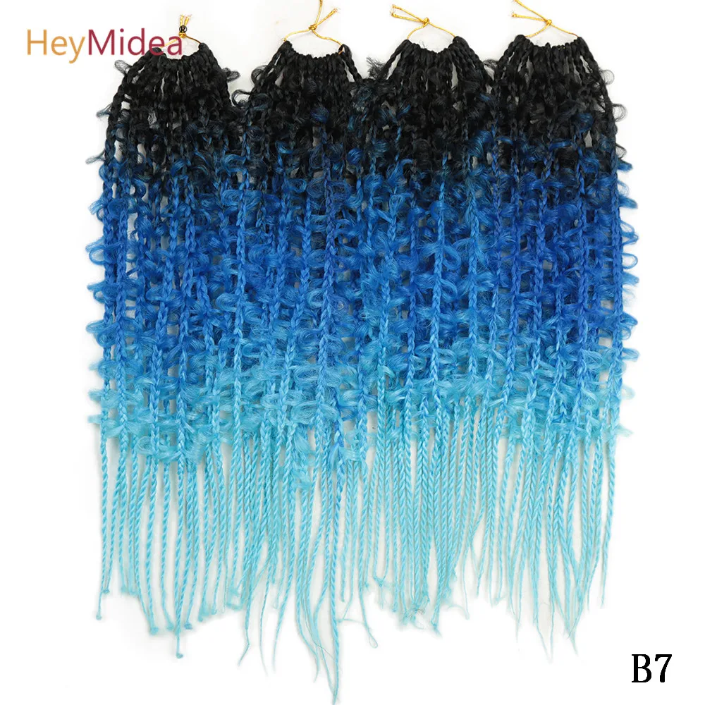 

22Inch Butterfly Locs Crochet Hair Synthetic Long faux locs Box Wig Braiding Extensions For Black White Women Girls HeyMidea
