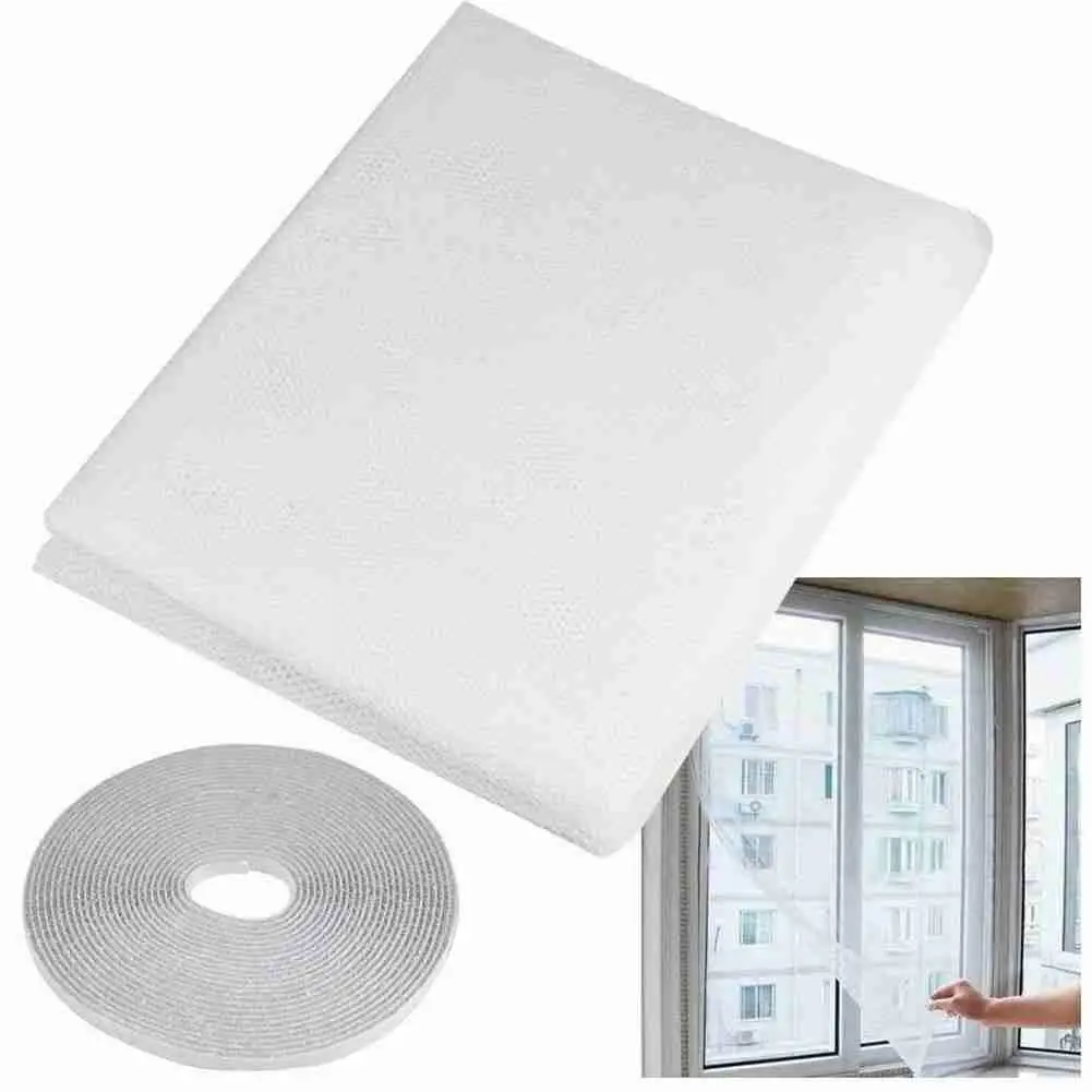 

1pc Indoor Insect Fly Mosquito Window Net Simple Anti-mosquito Window Netting Curtain For Kitchen Net Screen Protector Mosq J0S5