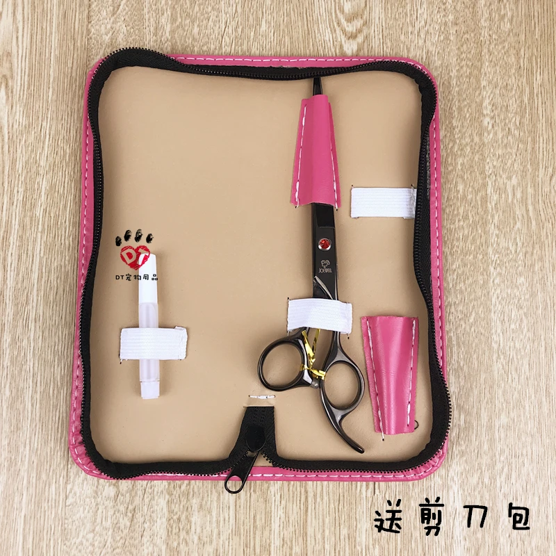 

Stainless Steel Pet Cats Grooming Scissors Hair Seam Scissors Up and Down Curved Scissors Sharp Haircut Pet Grooming Tool OO50MR