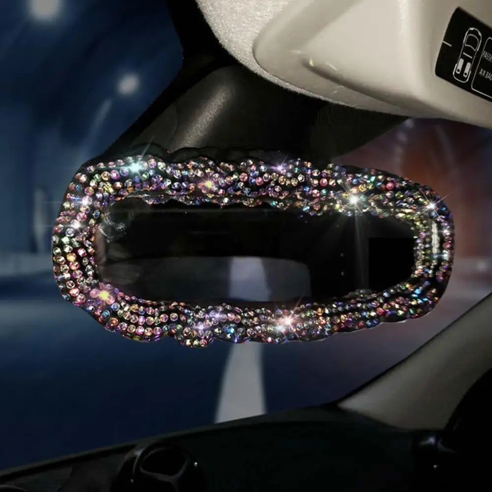 Кожаные чехлы на руль для женщин и девушек автомобильные со стразами стразы