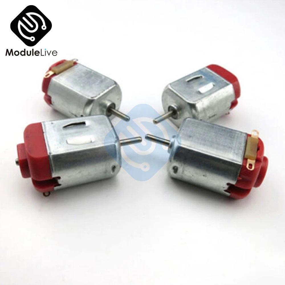 R130 DC Тип двигателя 130 хобби микромоторы 3-6 в DC 0,35-0.4A 8000 об/мин