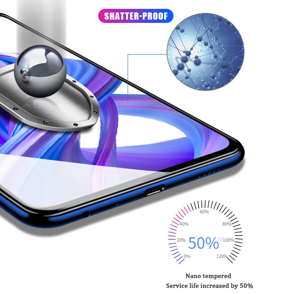 3 шт закаленное стекло для huawei p smart plus 2018 2019 2020 pro Z S Защитная пленка экрана