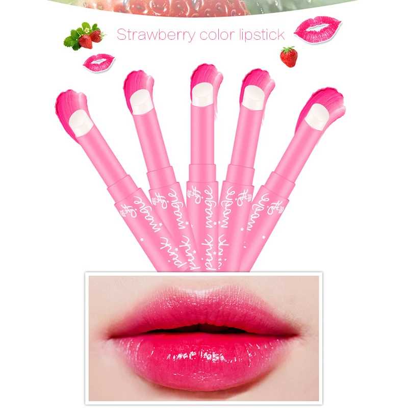 

1PC Makeup Pink Baby Lips Nude Lipstick Matte Cosmetics Waterproof Jelly Lips Balm Moisturizering Lip Care
