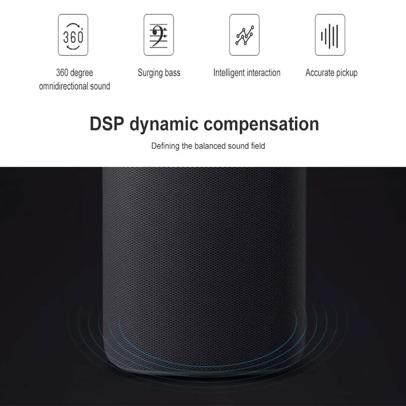 Xiaomi Xiaoai HD умная колонка с Bluetooth AI Bass 30 Вт сабвуфер музыкальный плеер 360 градусов объемный стерео микрофон сабвуфер