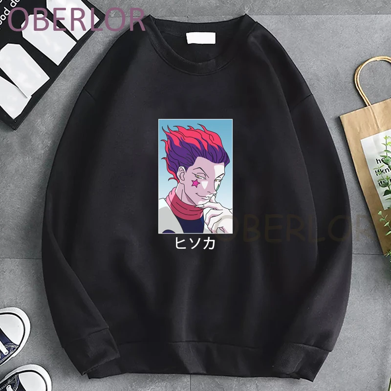 

Japanese Anime Hoodies hunter x hunter hisoka Men Women Pullovers Hoodies Sweatshirts 90s long sleeve Tops unisex manga clothes