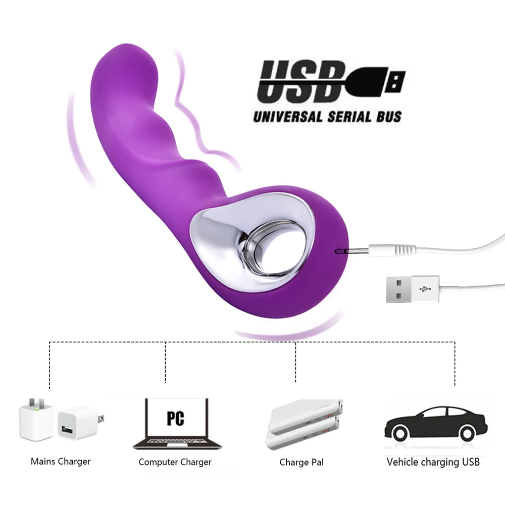 G Spot фаллоимитатор вибратор 10 скоростей AV Stick Анальная пробка Стимулятор клитора