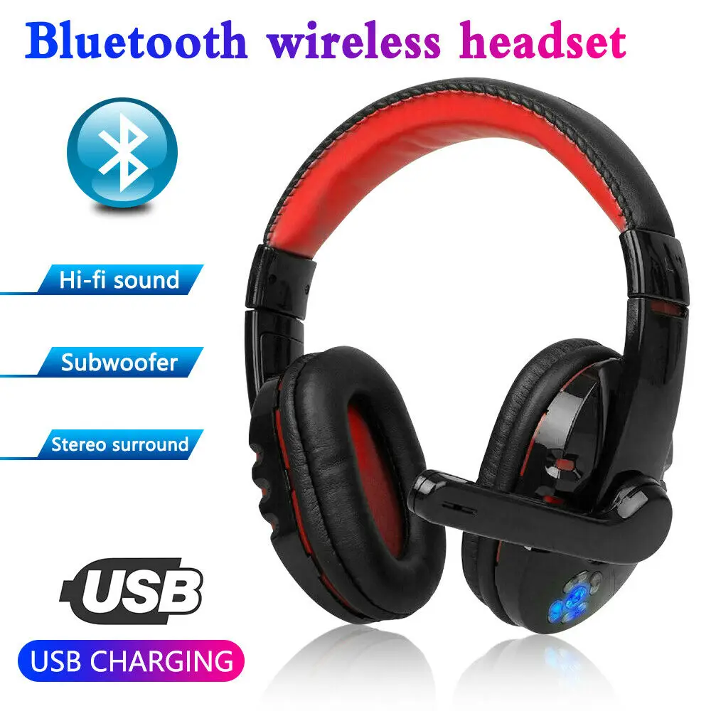 Портативная гарнитура беспроводные наушники Bluetooth стерео аудио Mp3 регулируемые