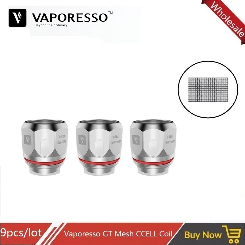 3~ 9 шт Vaporesso GT CCELL атомайзер ядро GT сетка Vape катушка для каскадного бака Vaporesso полярная Броня каскад одна электронная сигарета комплект