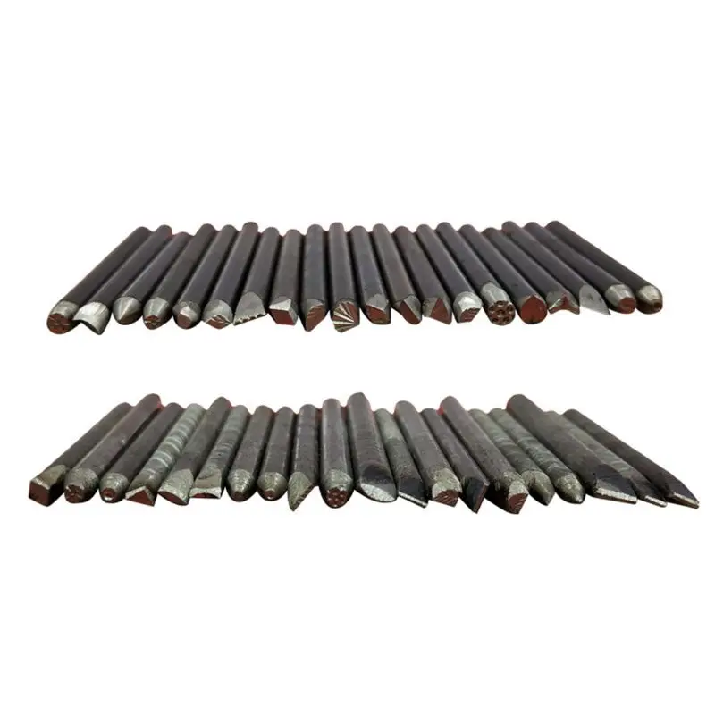 

20 Pcs Steel Punches Flower Punch Stamp Set Jewelry Metal Stamping Tools DIY Craft Tool85LB