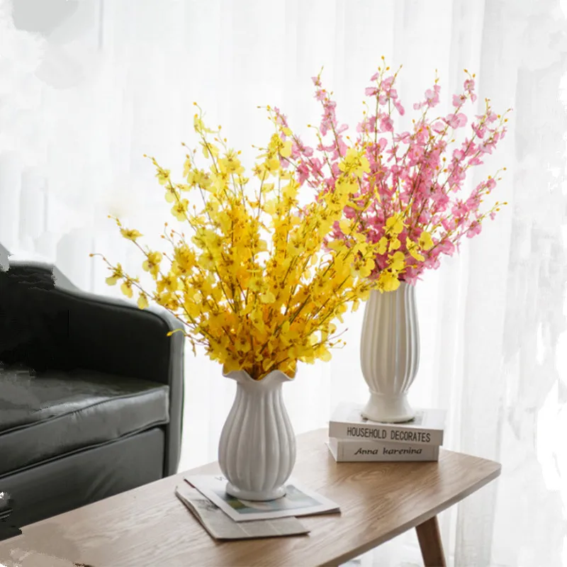 1 шт. Орхидея Шелковый Искусственный цветок Oncidium гостиная украшение для