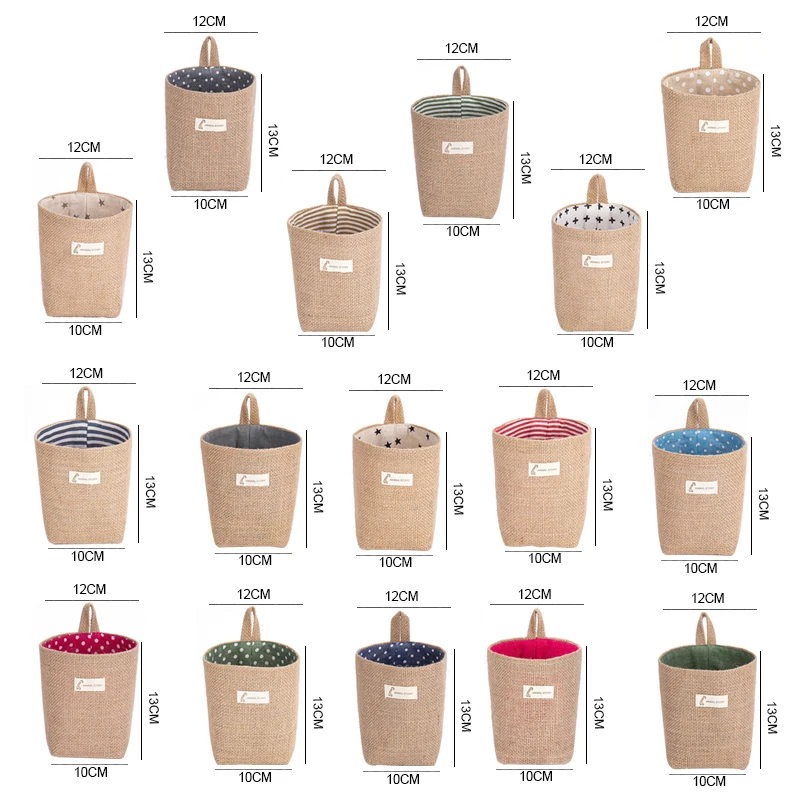 Небольшой мешок всякой всячины Органайзер косметический хлопок хранения из