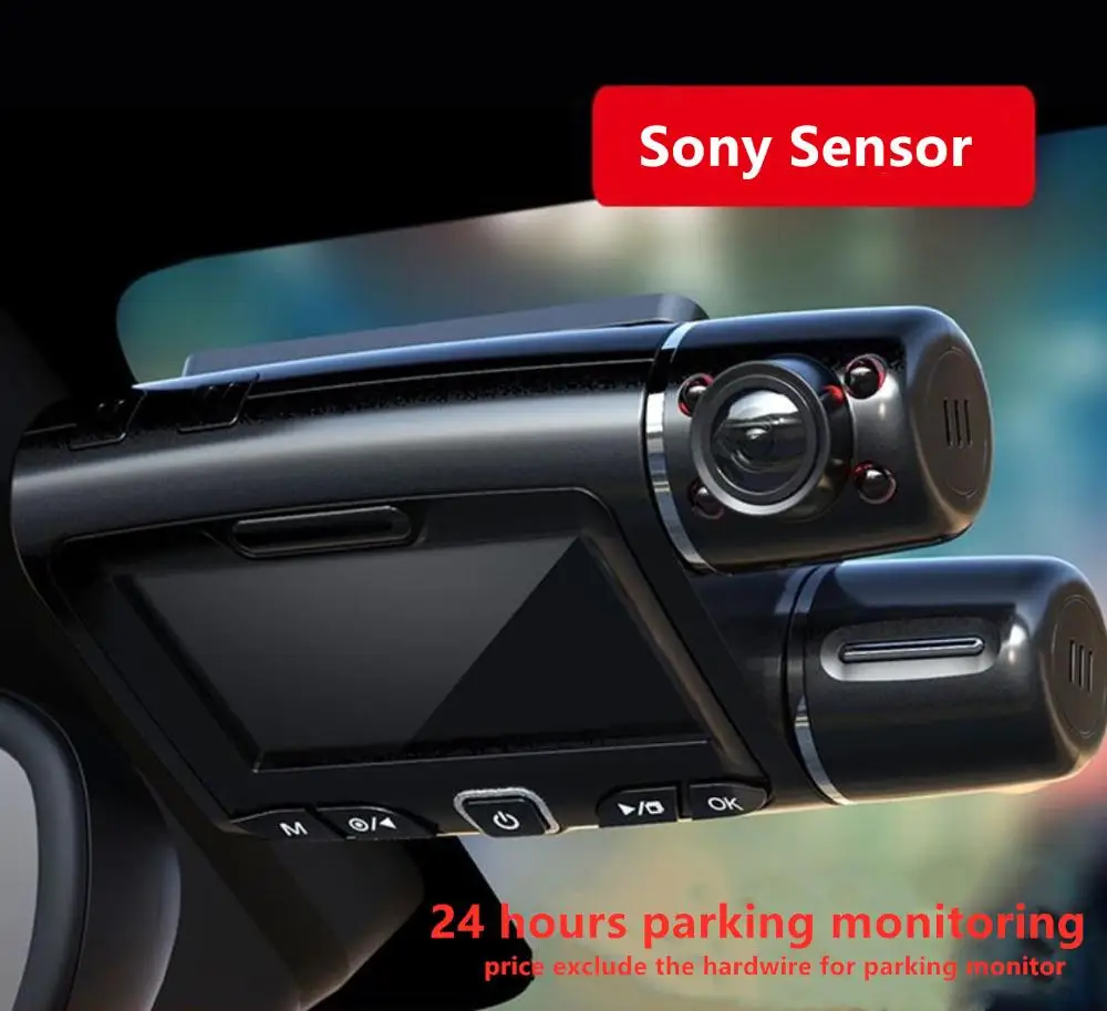 3 объектива FHD1080P автомобильные камеры Sony сенсор Передняя и задняя линза