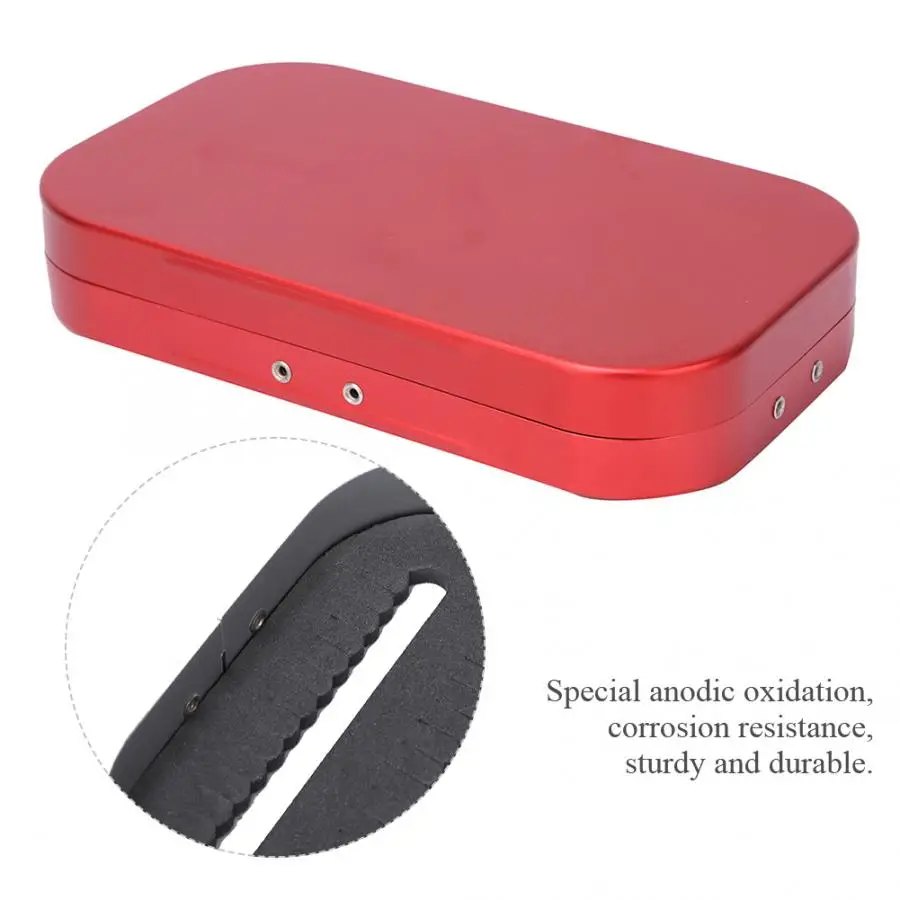 Portable 10 Grid Fly Fishing Box Aluminium Alloy Simulation Lure Hook Case Fish Bait Storage Container Tackle | Спорт и развлечения