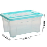 plastic storage box with lid bathroom cosmetics sorting basket for home supplies fa