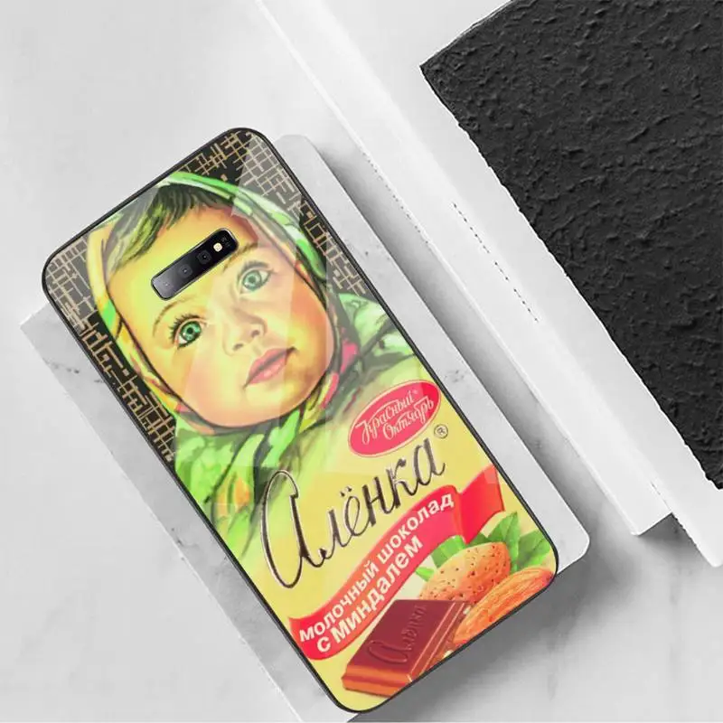 

Alenka bar wonka Russian chocolate Phone Case Tempered glass For Samsung S6 S7 edge S8 S9 S10 e plus note8 9 10 pro