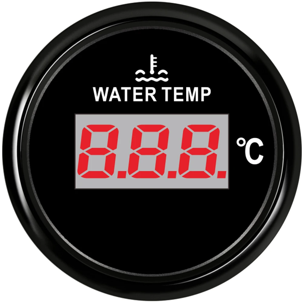 Автомобильный цифровой измеритель температуры воды в лодке 52 мм для автомобиля