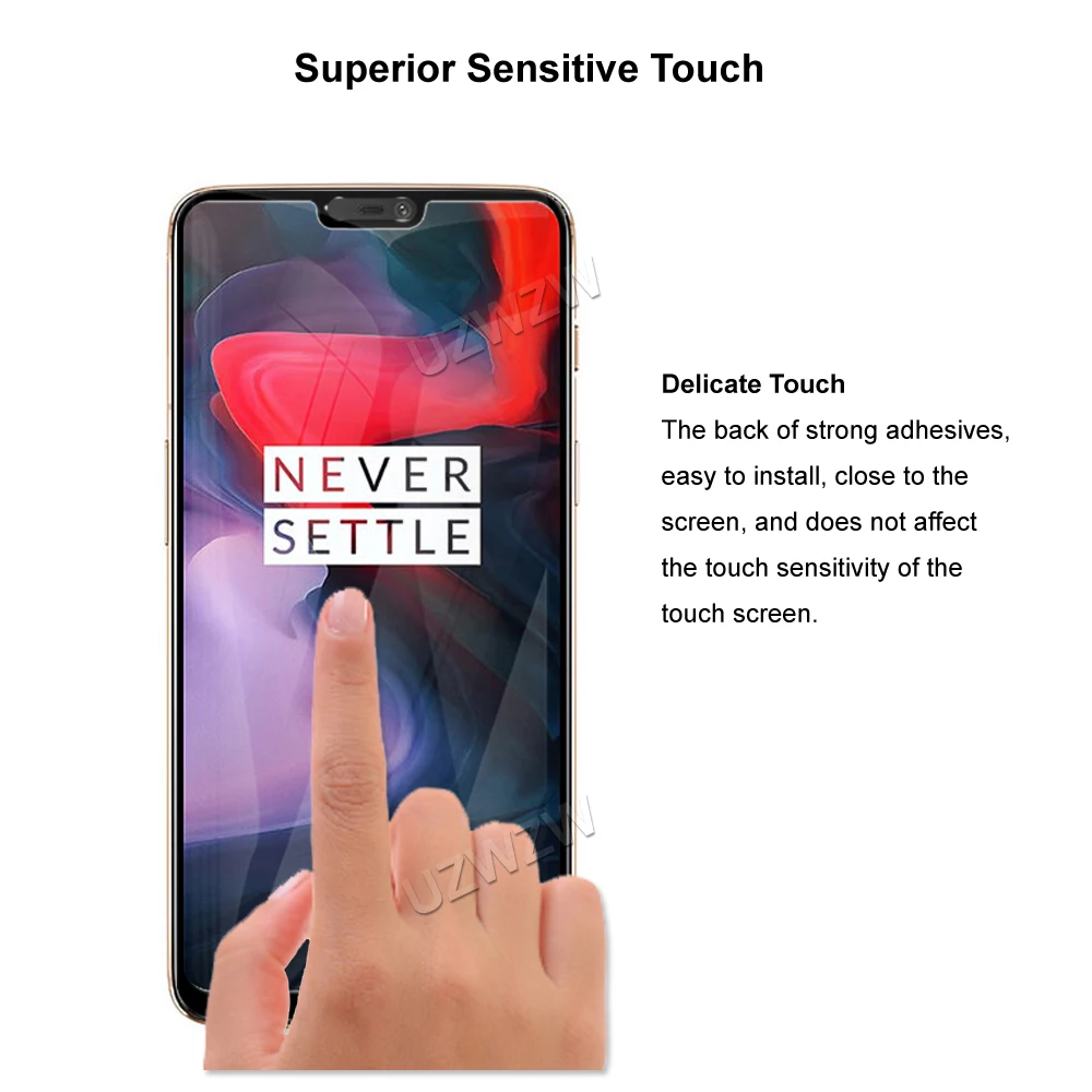 for oneplus 6 full coverage tempered glass phone screen protector protective guard film 2 5d 9h hardness free global shipping