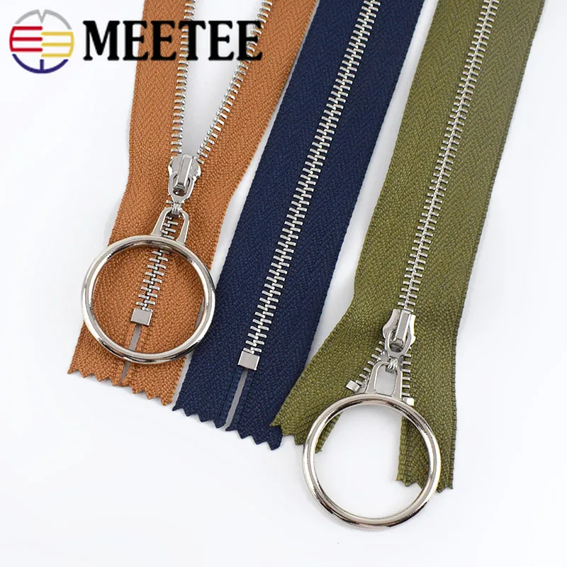 2/5 шт Meetee автоматический замок 3 # Металлические молнии 20 см закрытые для шитья