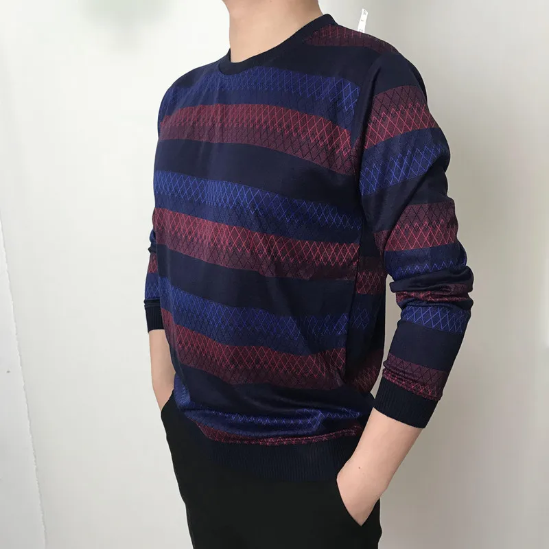 Зимний свитер мужская одежда 2020 корейская мода Повседневный тонкий вязаный