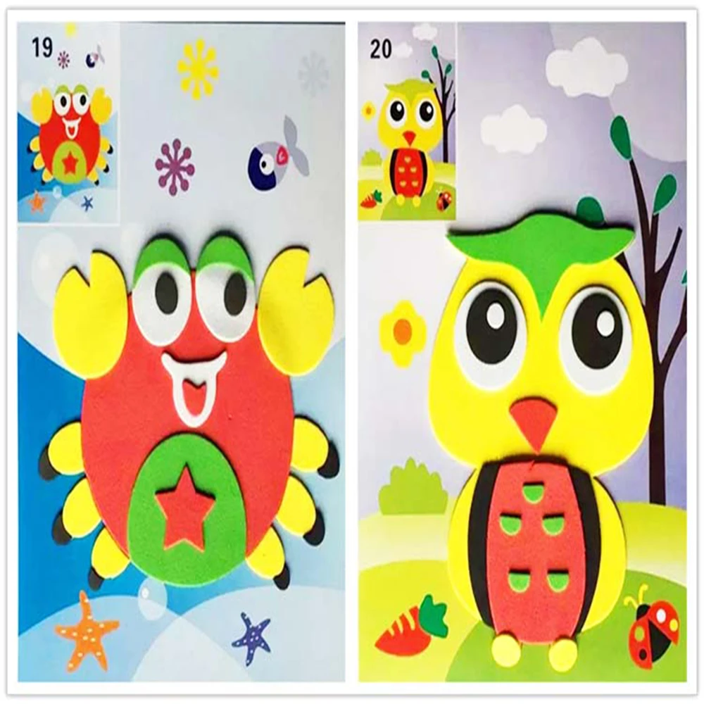 3D наклейки из вспененного этилвинилацетата 2 шт.|Наклейки для творчества| |