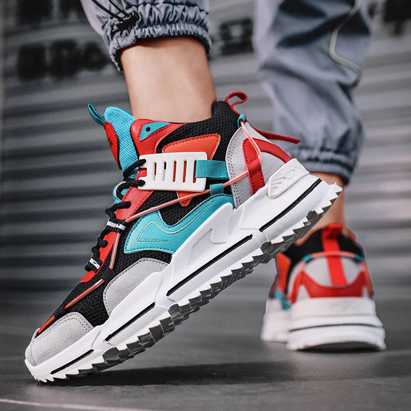 

2021 Men's Casual Sports Shoes Men's Sneakers Spring Autumn Leather Sneakers Shoes Outdoor Men's Sports Shoes 39-4