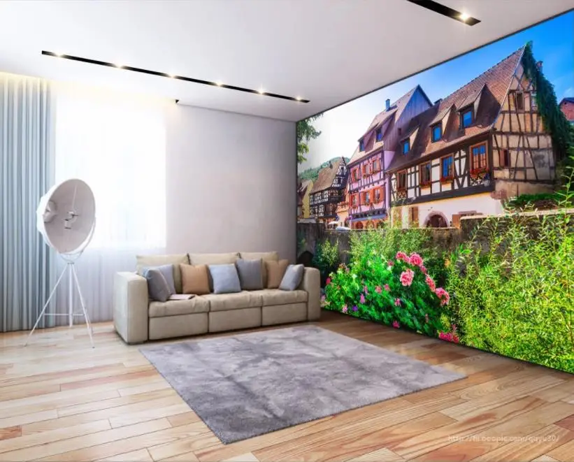 Настенные обои 3D на заказ европейский город стиль фото для детской комнаты